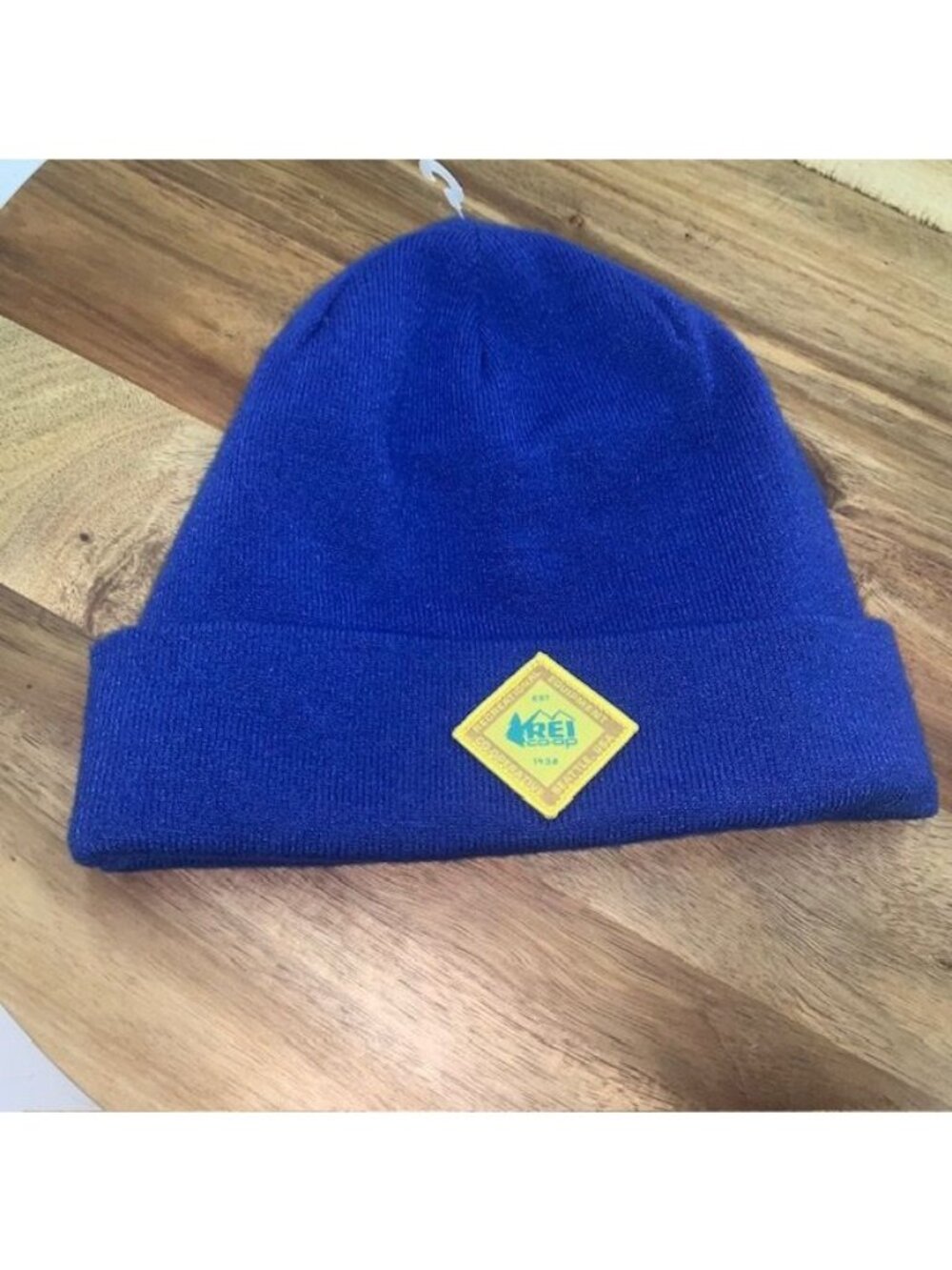 REI Co-op Hat Beanie Cuffed Blue Knit Cap Mens One Size Winter